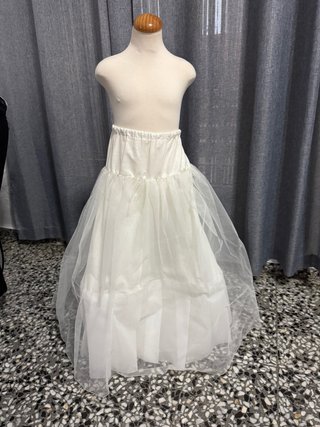 Cancán niña comunión blanco talla única