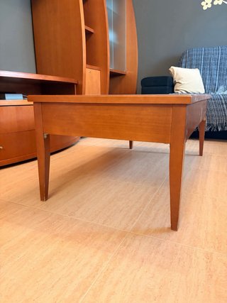 Mesa de centro madera y cristal