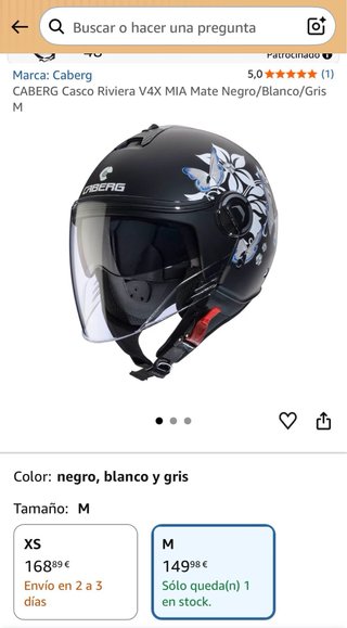 Casco Custom Negro con Visera Transparente