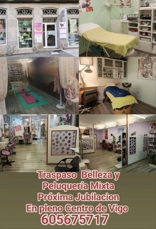 Traspaso Peluqueria Estética Mixta Centro Vigo