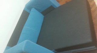 Sofá Cama 2 Plazas Azul