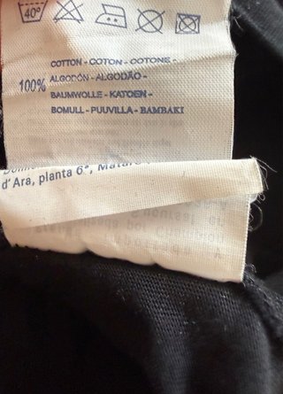 Camiseta Champion Negra Manga Larga Talla L