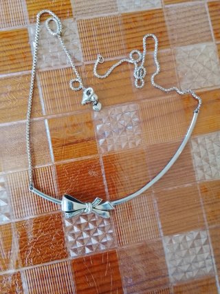 Gargantilla Plata Ley Circonitas Lazos