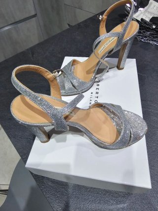 Sandali Roberto Festa Glitter Argento