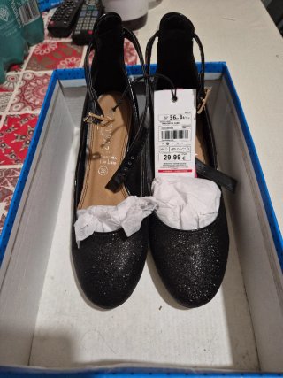 Zapatos de fiesta negros talla 36