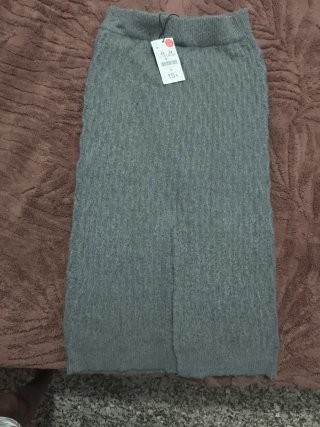 Falda Lana Gris Lefties Talla XS/34 Nueva