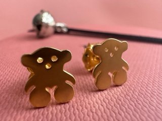 Pendientes Oso Tous Sweet Dolls baño oro