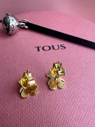 Pendientes Oso Tous Sweet Dolls baño oro