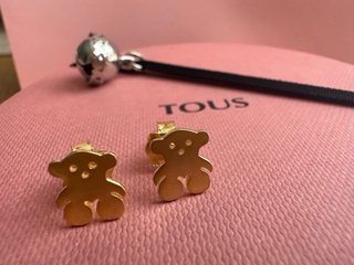Pendientes Oso Tous Sweet Dolls baño oro
