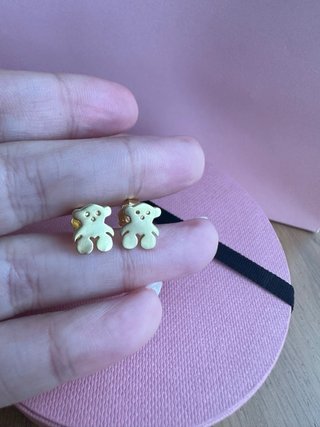 Pendientes Oso Tous Sweet Dolls baño oro