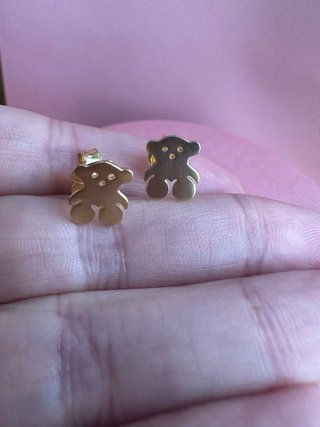 Pendientes Oso Tous Sweet Dolls baño oro