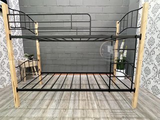 Litera Doble Cama de Madera y Metal 90x190cm