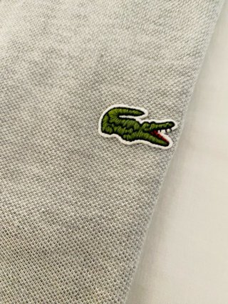 Polo Lacoste Slim Fit Gris Talla S