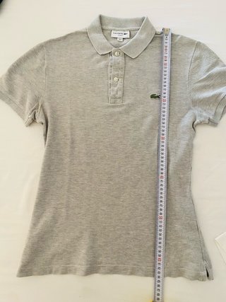 Polo Lacoste Slim Fit Gris Talla S