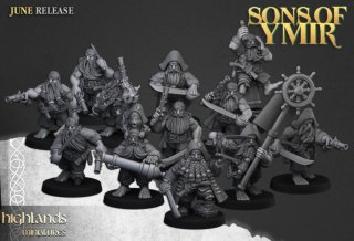 Matadores Piratas Enanos - Highlands Miniatures