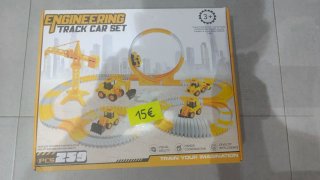 Juguete Set de Coches y Vías Engineering Track Car