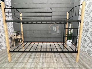 Litera Doble Cama de Madera y Metal 90x190cm