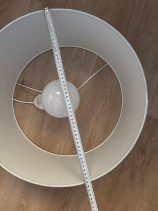 Lámpara de techo gris tela