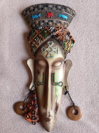 Máscara Decorativa Estilo Arte Africano