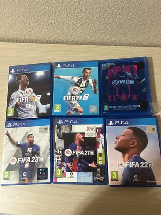 Lote Juegos FIFA PS4 (18, 19, 20, 21, 22, 23)