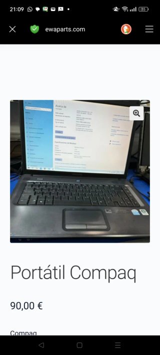 Portátil Compaq Negro