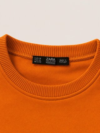 Sudadera Zara Naranja Talla M