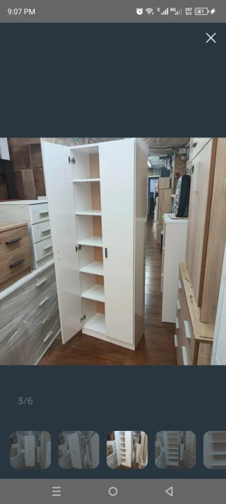 Armario Zapatero R&R 80x180cm Blanco