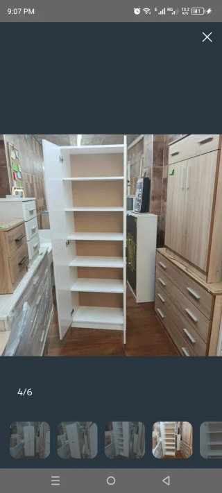 Armario Zapatero R&R 80x180cm Blanco