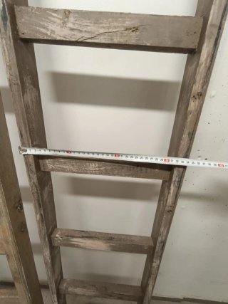 Escaleras de madera decorativas (2 unidades)