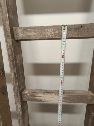 Escaleras de madera decorativas (2 unidades)