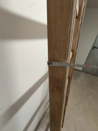 Escaleras de madera decorativas (2 unidades)