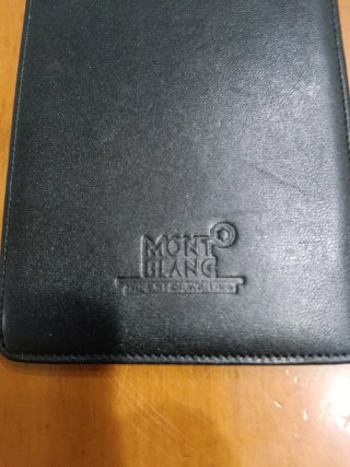 Cartera/Bloc Notas Piel Montblanc Negro