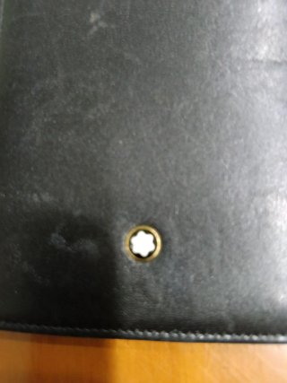 Cartera/Bloc Notas Piel Montblanc Negro