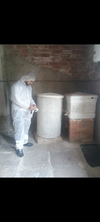 Tubo de chimenea bidón deposito de fibrocemento