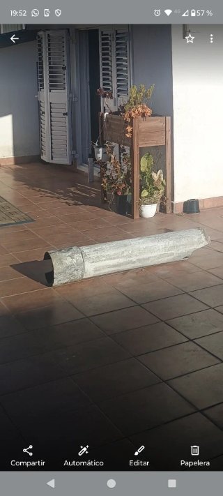 Tubo de chimenea bidón deposito de fibrocemento