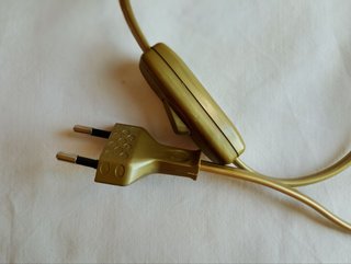 Lámpara vintage alabastro pantalla de tela