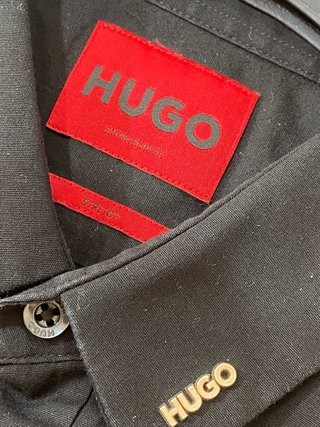 Camicia nera Hugo Boss taglia M