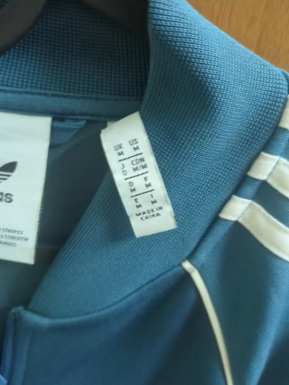 Sudadera Adidas SST Track Azul Turquesa