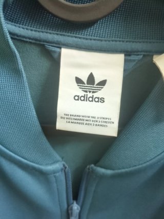 Sudadera Adidas SST Track Azul Turquesa