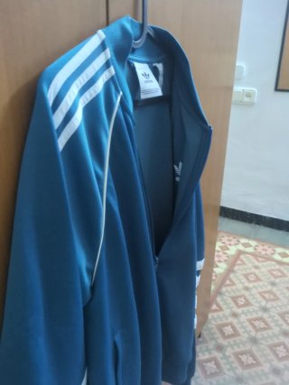 Sudadera Adidas SST Track Azul Turquesa