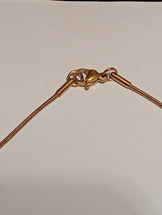 Collar Cruz Chapado Oro 18K Acero Inoxidable
