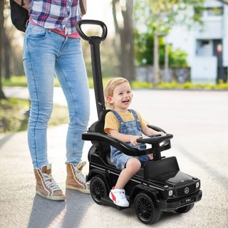 Auto a empuje para niños con licencia, capota ajus