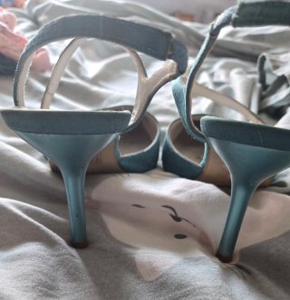Tacones Gloria Ortiz Azul Eléctrico