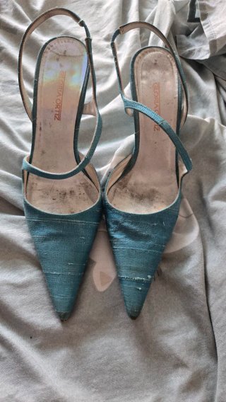 Tacones Gloria Ortiz Azul Eléctrico