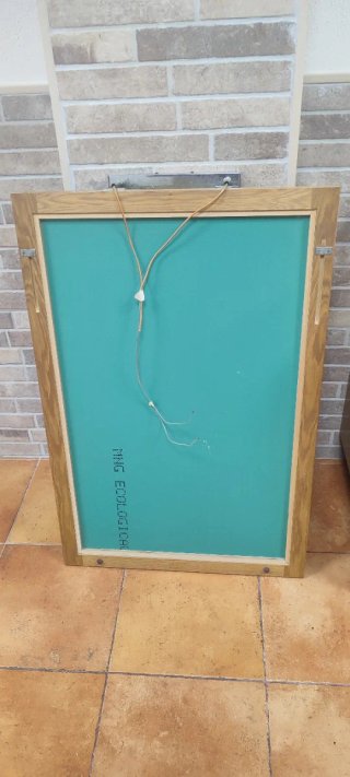 Mueble de baño madera y cristal en buen us