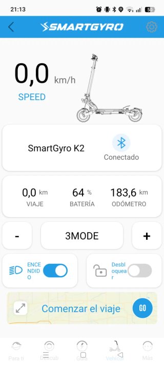 Patinete SmartGyro K2 Gris con casco de regalo