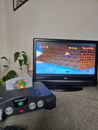 Nintendo 64 (N64) + Mando + Cables