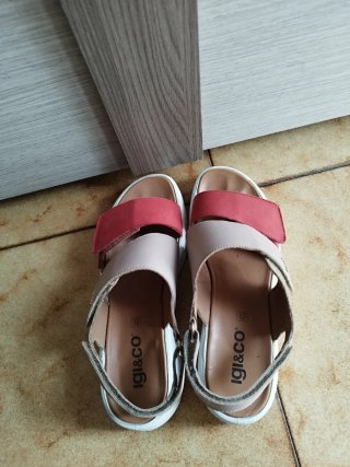Sandali donna IG&CO zeppa bianca 5,6 cm