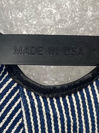 Gorra Maquinista Americano,  Rayas Azul Blanco