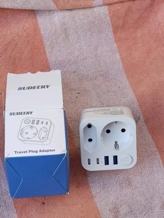Adattatore Viaggio Universale Bianco